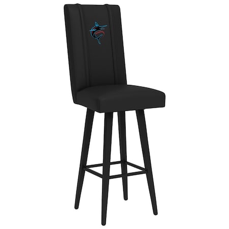 Dreamseat Swivel Bar Stool 2000 with Miami Marlins Alternate Logo XZ2000BSSBLK-PSMLB21006